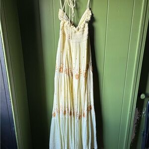 Free People Real Love Embroidered Dress